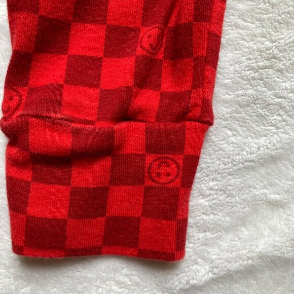 Joe Fresh Baby Toddler Joggers 18-24M Red Checkered Smile Pants - Picture 9 of 10